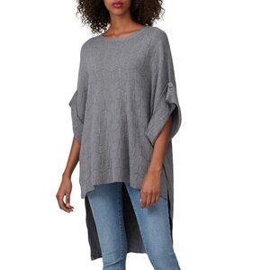 Elk Gray Knit Top one size fits all ($425 retail) cotton and wool